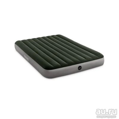 Лот: 15870047. Фото: 1. Матрас надувной Intex Downy Airbed... Спальные мешки, надувные кровати, коврики туристические