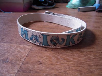 Лот: 4943096. Фото: 1. Ремень с Hatsune Miku. Ремни, пояса