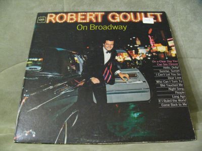 Лот: 6901160. Фото: 1. Lp Винил Robert Goulet On Broadway... Аудиозаписи