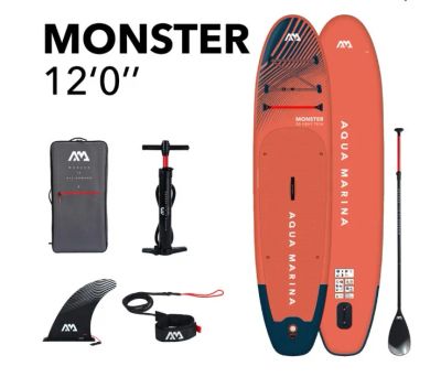 Лот: 22845323. Фото: 1. SUP-доска Monster Sky Glider 366х84х15см... Серфинг, кайтинг