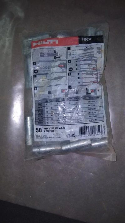Лот: 11501832. Фото: 1. Забивной анкер HKV M10X40 Hilti... Крепёж