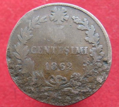 Лот: 15232594. Фото: 1. Италия 5 чентезимо, 1862г. Остальные страны