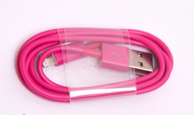Лот: 3247555. Фото: 1. Вишневый дата-кабель для iPhone... Дата-кабели, переходники