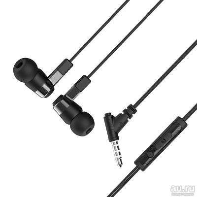 Лот: 13570341. Фото: 1. Гарнитура Hoco M52 4pin 1.2м Black... Наушники, гарнитуры