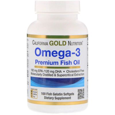 Лот: 12822543. Фото: 1. Omega-3 premium fish oil, 100кап... Спортивное питание, витамины