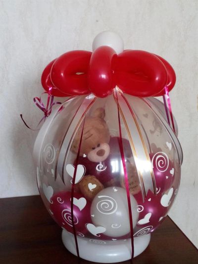 Лот: 3105245. Фото: 1. Оформление подарка в шар. Воздушные шары