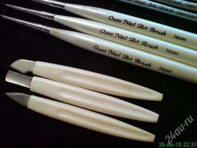 Лот: 409530. Фото: 1. ~~~Набор кистей Haiou и Ouni Nail... Косметологические, парикмахерские инструменты