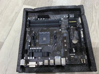 Лот: 18175718. Фото: 1. материнская плата Gigabyte ga-ab350m-ds3h... Материнские платы