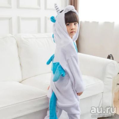 Лот: 13838212. Фото: 1. Кигуруми " Голубой Единорог... Костюмы, пиджаки, комбинезоны