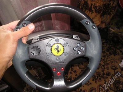 Лот: 456943. Фото: 1. Руль thrustmaster. Рули, джойстики
