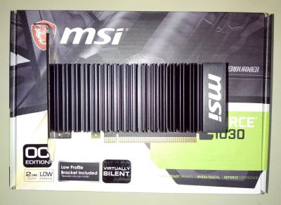 Лот: 14278876. Фото: 1. Новая MSI gt 1030 2Гб low profile... Видеокарты