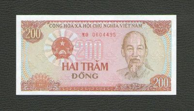 Лот: 15690586. Фото: 1. 200 донг 1987 года. Вьетнам. Без... Азия