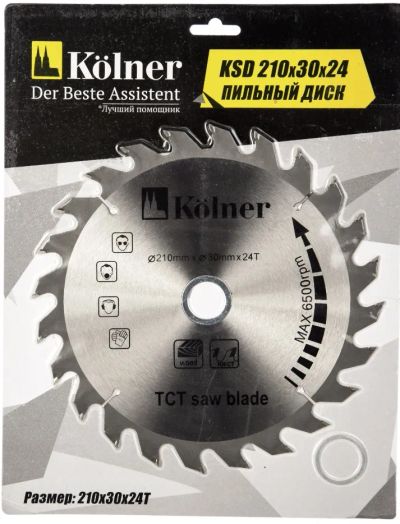 Лот: 19614996. Фото: 1. Kolner 210х30х24 мм пильный диск. Расходные материалы, сменные насадки