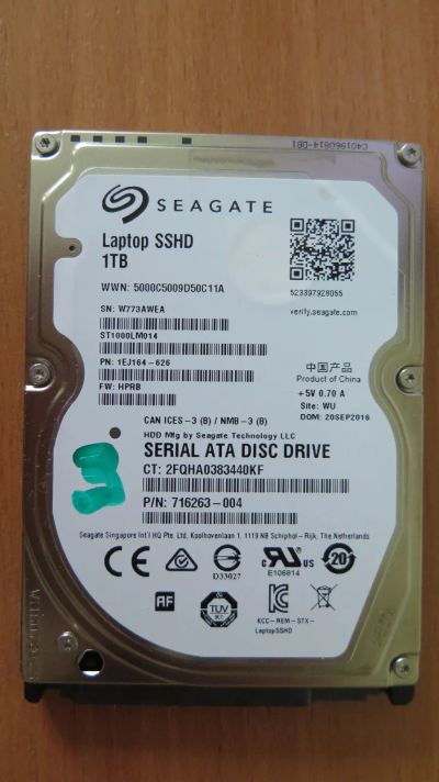 Лот: 25350601. Фото: 1. Жесткий диск Seagate Laptop SSHD... Жёсткие диски (HDD)