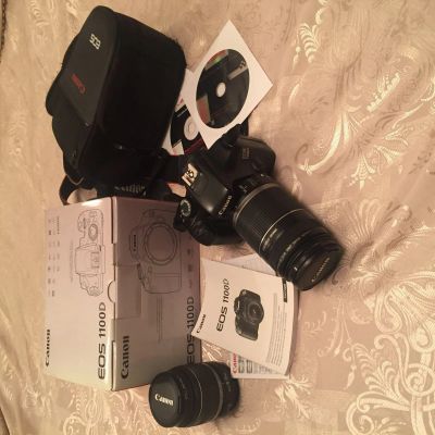 Лот: 12634373. Фото: 1. Фотоаппарат Canon eos1100d 18-55kit... Цифровые зеркальные