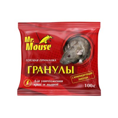 Лот: 24100898. Фото: 1. Родентицид Mr.Mouse, от грызунов... Средства от насекомых и грызунов