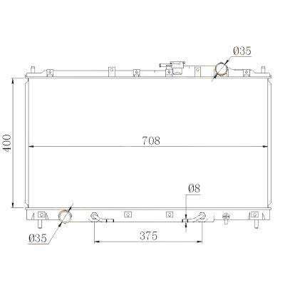 Лот: 3729212. Фото: 1. Радиатор mitsubishi diamante/sigma... Двигатель и элементы двигателя