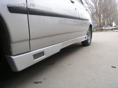 Лот: 9675436. Фото: 1. Накладки на пороги "АКС" прямые... Детали тюнинга