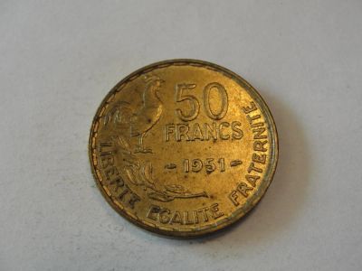 Лот: 4928991. Фото: 1. Франция, 50 франков, 1951. Европа