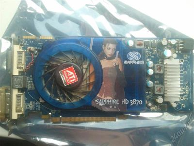 Лот: 1933489. Фото: 1. SAPPHIRE RADEON HD 3870 775MHZ... Видеокарты