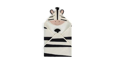 Лот: 23759817. Фото: 1. Одеяло с капюшоном Zebra. Одеяла, подушки