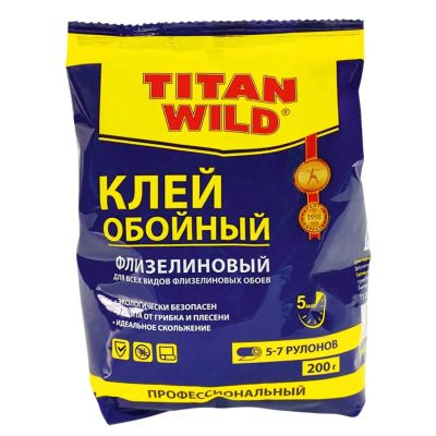 Лот: 24080299. Фото: 1. Клей для флизелиновых обоев, Titan... Клеи, герметики, пена монтажная, клейкие ленты