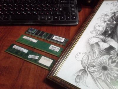 Лот: 3802696. Фото: 1. Оперативная память DDR 3шт х 256Mb... Оперативная память