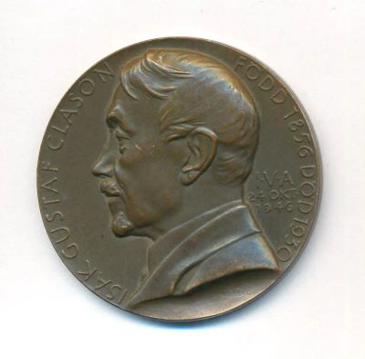 Лот: 21548055. Фото: 1. Швеция Медаль Исак Густав Класон... Юбилейные