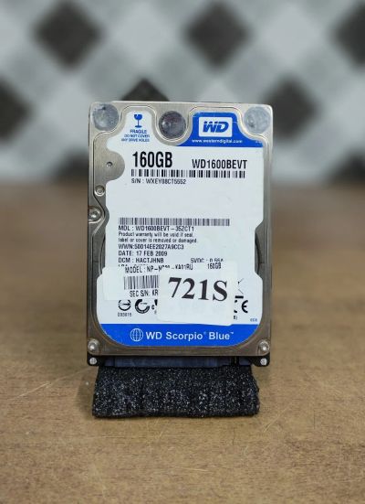 Лот: 20021847. Фото: 1. Жесткий диск SATA-II 2,5 WD1600BEVT... Жёсткие диски (HDD)