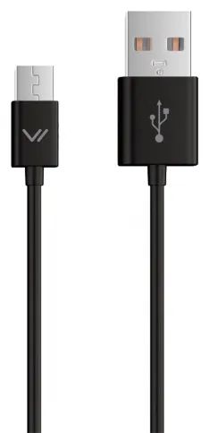 Лот: 22218519. Фото: 1. Кабель Vertex USB-micro USB, черный. Дата-кабели, переходники