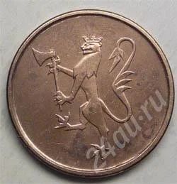 Лот: 361100. Фото: 1. Норвегия. 5 оре 1973г. Европа