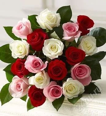 Лот: 2849684. Фото: 1. Букет mix из красных, белых, розовых... Другое (сувениры, подарки)