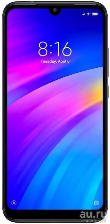 Лот: 14593782. Фото: 1. Новый Xiaomi redmi 7 3/32Gb Синий... Смартфоны