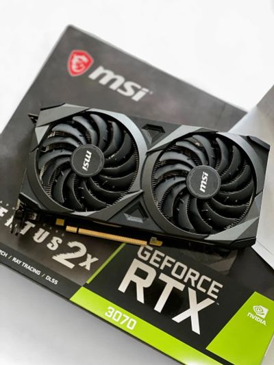 Лот: 19460364. Фото: 1. MSI GeForce RTX 3070 Ventus 2X... Видеокарты