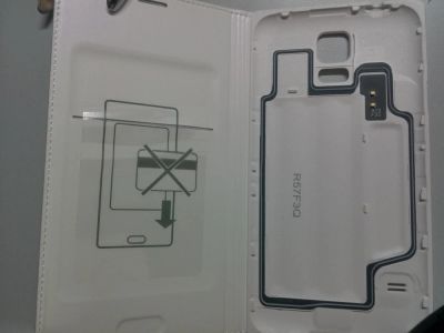Лот: 7997925. Фото: 1. Чехол-книжка SamsungG900 white... Чехлы, бамперы