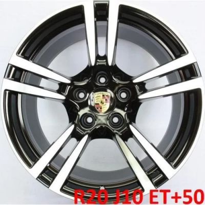Лот: 5250108. Фото: 1. Porsche R20 J10 ET+50 5x130 (чёрный... Диски