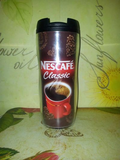 Лот: 3227585. Фото: 1. Термо-кружка nescafe. Кружки, стаканы, бокалы