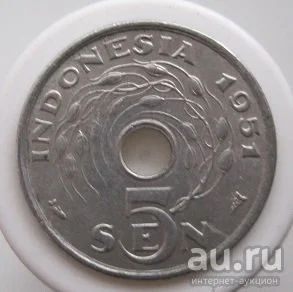 Лот: 8337376. Фото: 1. Индонезия 5 сен 1951. Азия