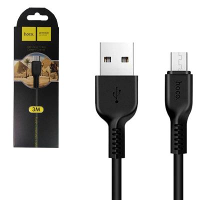 Лот: 15551861. Фото: 1. Кабель USB Hoco X20 Micro черный... Дата-кабели, переходники