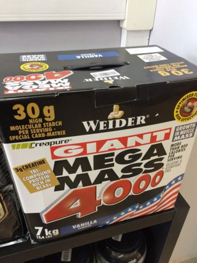 Лот: 11958361. Фото: 1. Гейнер Weider Mega Mass 4000 7000... Спортивное питание, витамины
