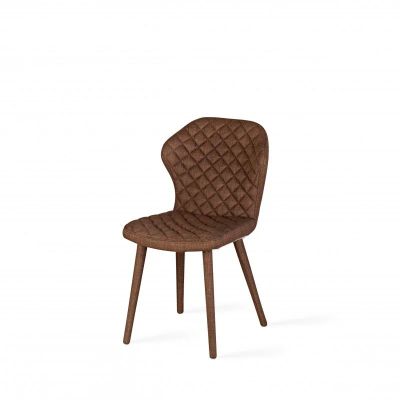 Лот: 15521312. Фото: 1. Стул новый в ткани, коричневый... Столы, стулья, обеденные группы