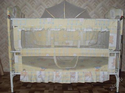 Лот: 1918072. Фото: 1. Детская кроватка с люлькой. Детские кровати и кроватки