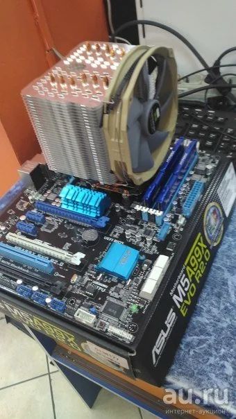 Лот: 7966474. Фото: 1. ASUS M5A99X EVO R2.0 + AMD FX-8320... Материнские платы