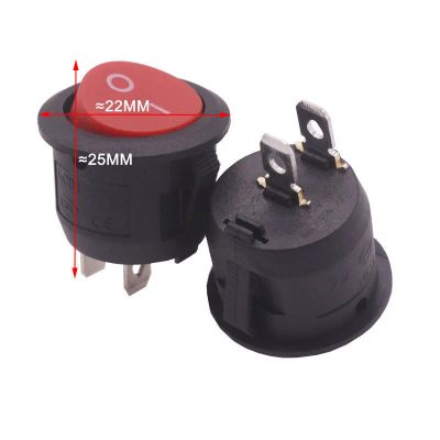 Лот: 16409933. Фото: 1. Переключатель 2 контакта 6A 250V... Реле, тумблеры, переключатели