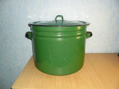 Лот: 12854077. Фото: 1. Новый советский эмалированный... Кастрюли