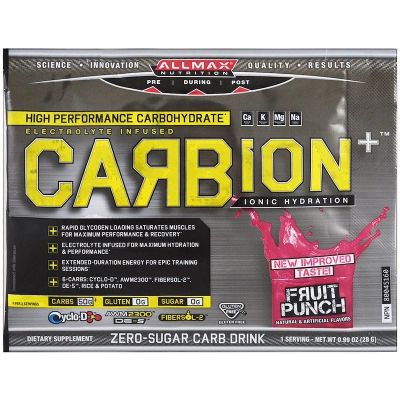 Лот: 11124634. Фото: 1. CARBion+ 28гр Allmax nutrition... Спортивное питание, витамины