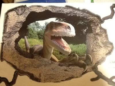 Лот: 8221851. Фото: 1. Интерьерная наклейка "Динозавр... Другое (домашний быт)