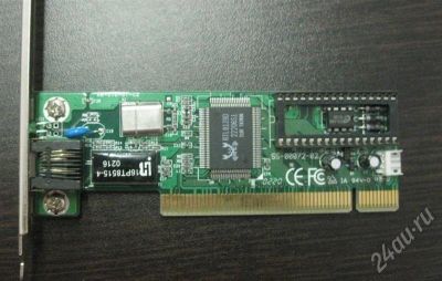 Лот: 554529. Фото: 1. Сетевая карта PCI Acorp 9L100D. Сетевые карты