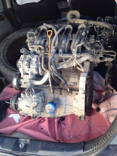 Лот: 5839798. Фото: 1. Двигатель Honda Fit 1.3 с навесным. Двигатель и элементы двигателя