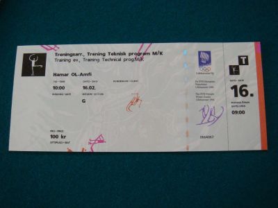 Лот: 6732039. Фото: 1. Олимпиада. Лиллехаммер. 1994... Билеты, талоны